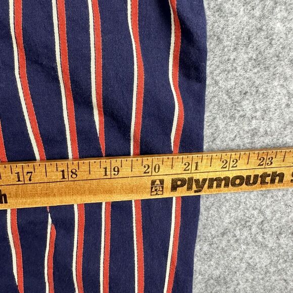 Hanna Andersson Dress Womens L Blue Stripe Shift Stretch Cap Sleeves Pockets - Picture 10 of 15